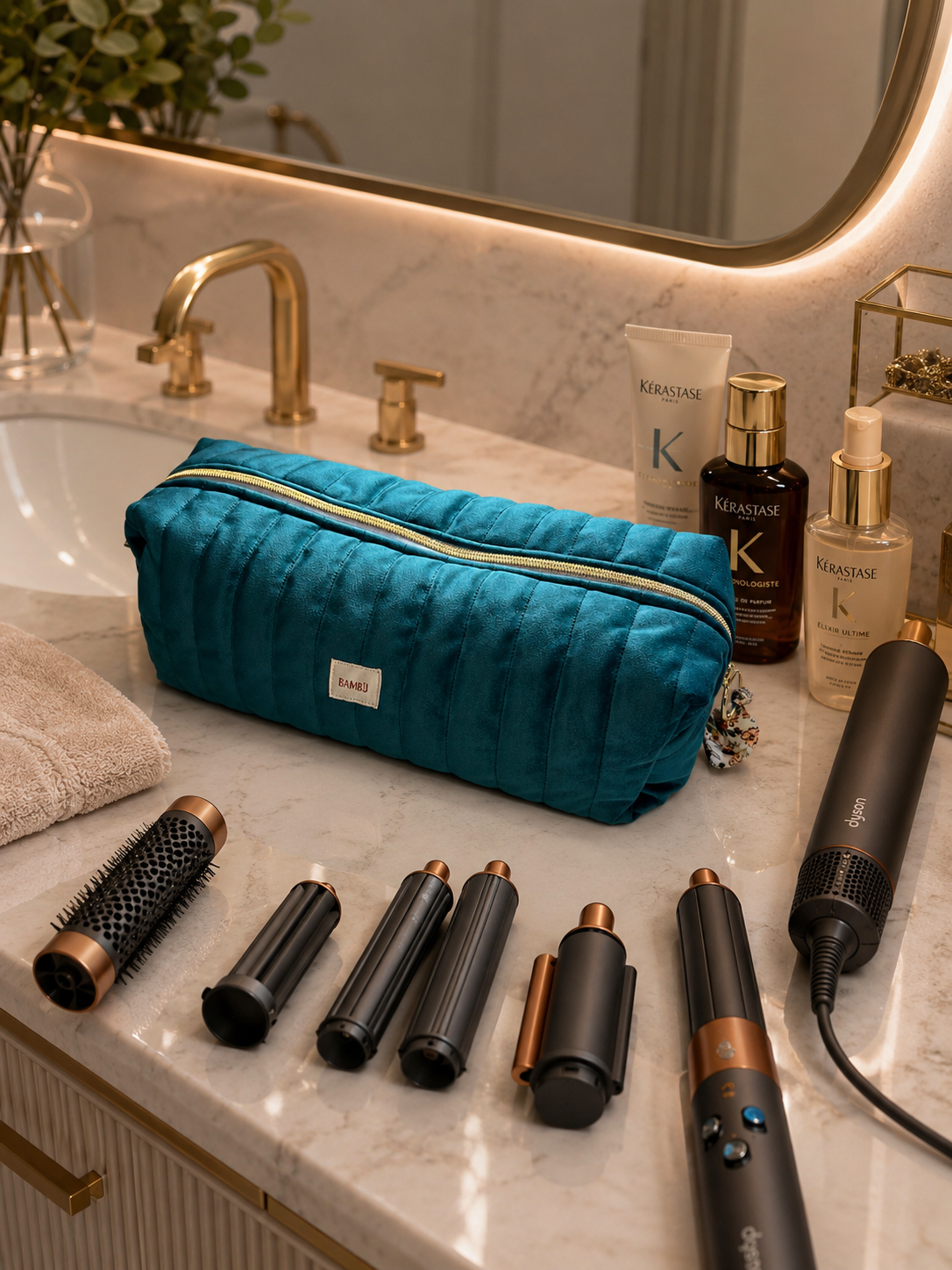 Hair Tool bag - Secret Garden